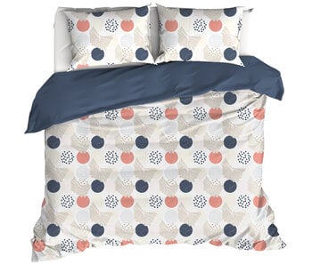 De Witte Lietaer Housse de couette Hermès, Lyon Blue 240 x 220 cm Percale de Coton