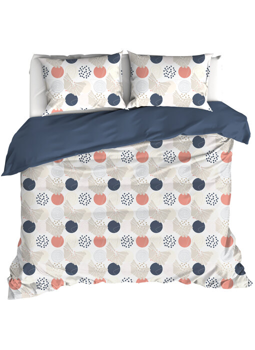 De Witte Lietaer Dekbedovertrek Hermes, Lyon Blue 240 x 220 cm Katoen Percal