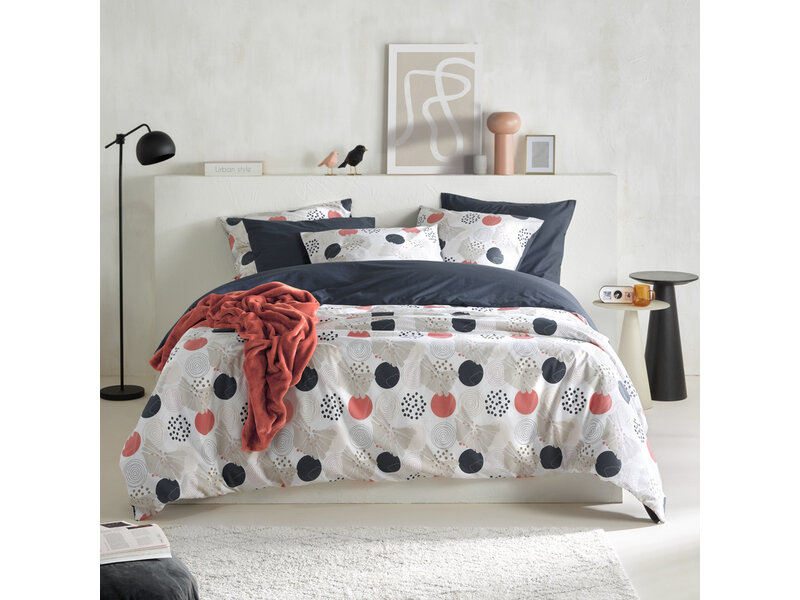 De Witte Lietaer Housse de couette Hermès, Lyon Blue - 240 x 220 - Percale de coton