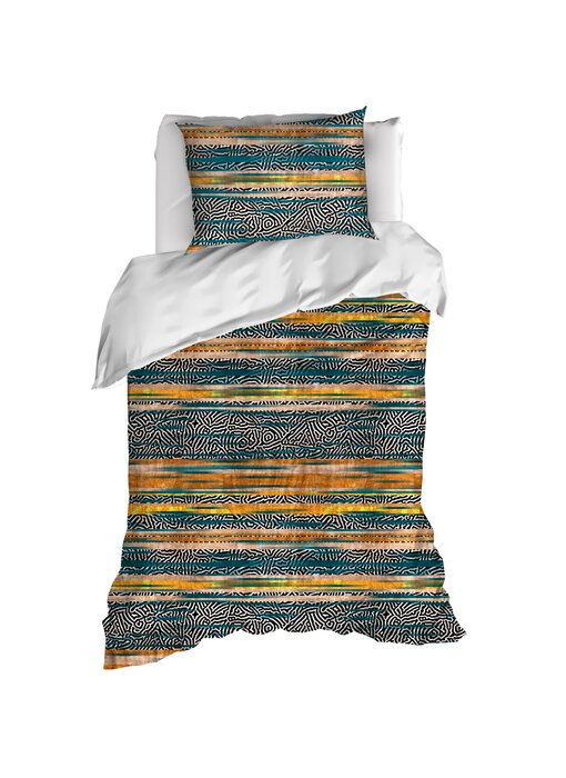 De Witte Lietaer Dekbedovertrek Georges, Tofu 140 x 200/220 cm Katoen Percal