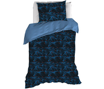 De Witte Lietaer Duvet cover Cobra, Blue Fusion 140 x 200/220 cm Cotton Percale