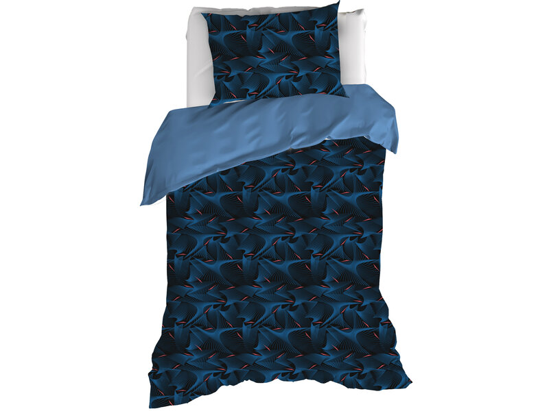 De Witte Lietaer Duvet cover Cobra, Blue Fusion - 140 x 200/220 - Cotton Percale