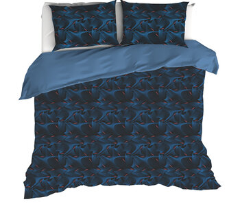 De Witte Lietaer Housse de couette Cobra, Bleu Fusion 200 x 200/220 cm Percale de Coton