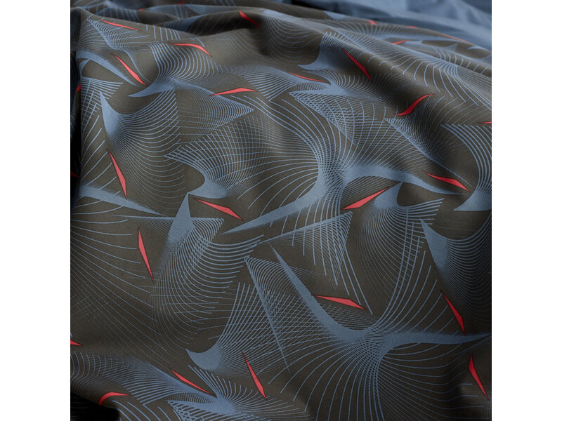 De Witte Lietaer Housse de couette Cobra, Bleu Fusion - 260 x 240 - Percale de coton