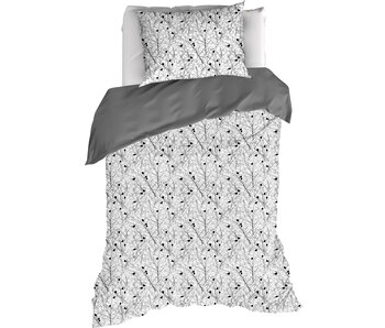 De Witte Lietaer Duvet cover Charlie, Black 140 x 200/220 cm Cotton Percale