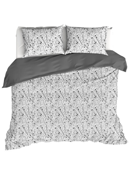 De Witte Lietaer Bettbezug Charlie, Black  240 x 220 cm Baumwollperkal