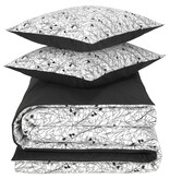 De Witte Lietaer Housse de couette Charlie, Black - 240 x 220 - Percale de coton