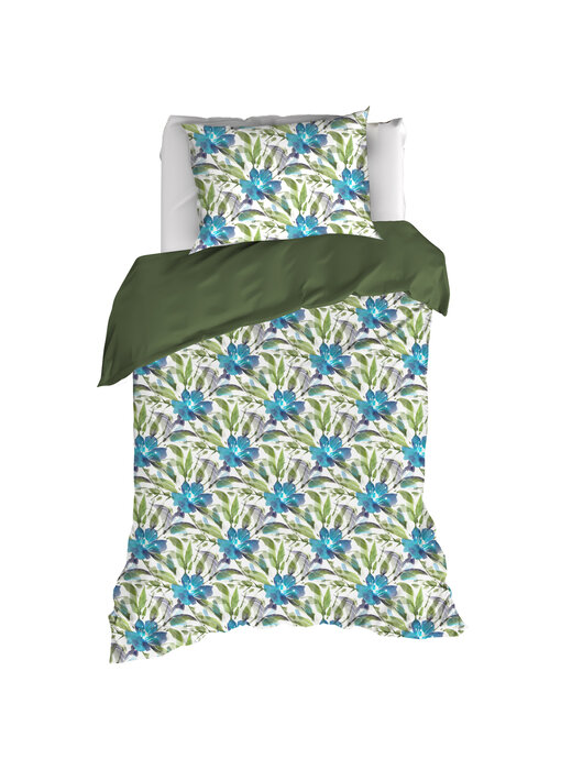 De Witte Lietaer Housse de couette Bellflower, Eden 140 x 200/220 cm Percale de Coton