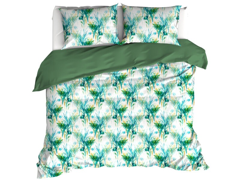 De Witte Lietaer Duvet cover Bamboo, Peacock - 260 x 240 - Cotton Percale