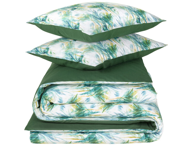 De Witte Lietaer Duvet cover Bamboo, Peacock - 260 x 240 - Cotton Percale