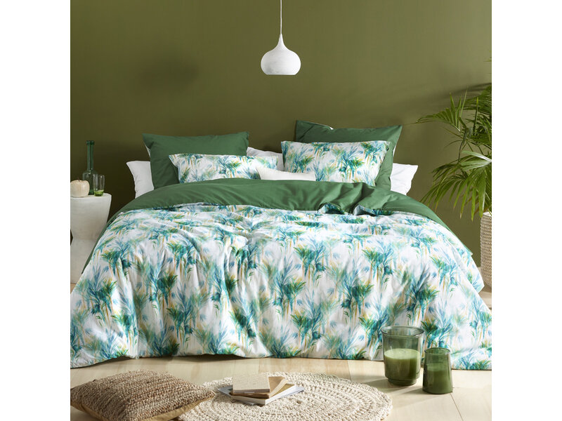 De Witte Lietaer Duvet cover Bamboo, Peacock - 260 x 240 - Cotton Percale