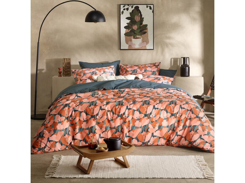 De Witte Lietaer Duvet cover Aria, June Bug - 200 x 200/220 - Cotton Percale