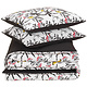 Duvet cover Aiko, Black Stroke 240 x 220 cm Cotton Percale