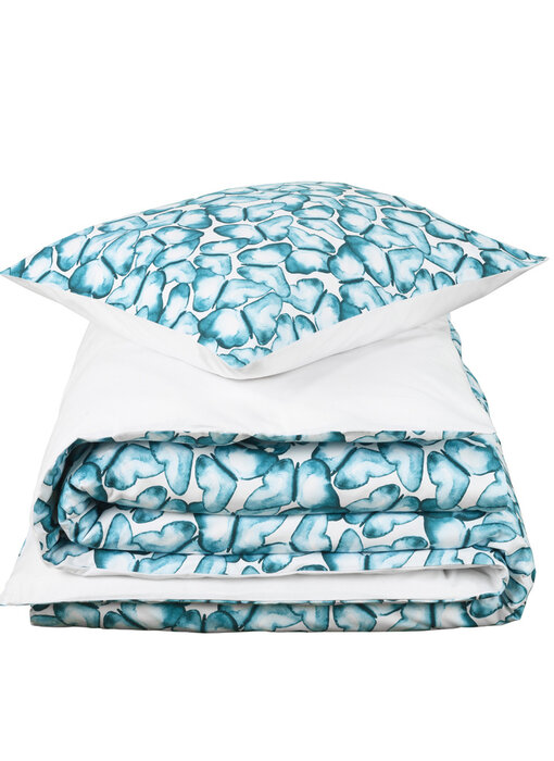 De Witte Lietaer Housse de couette Acana,Pool Green 140 x 200/220 cm Percale de Coton