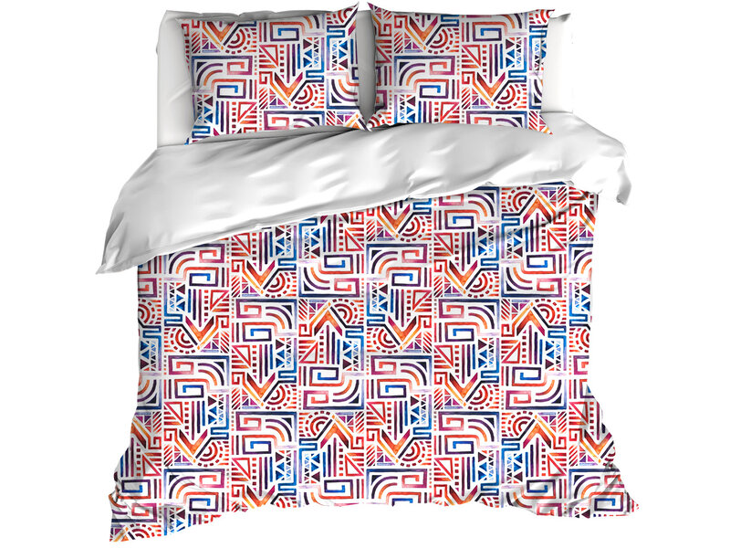 De Witte Lietaer Bettbezug Maya, Lychee – 240 x 220 – Baumwollperkal
