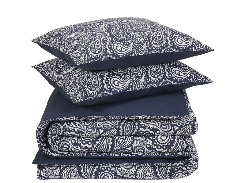 De Witte Lietaer Bettbezug Igor, Royal Blue– 200 x 200/220 – Baumwollperkal