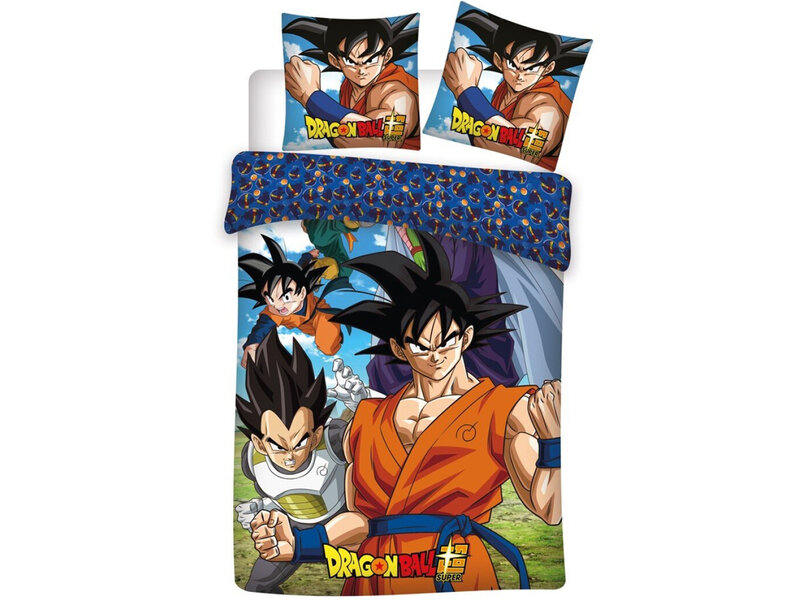 Dragon Ball Housse de couette Super - Simple - 140 x 200 cm - Flanelle de Coton