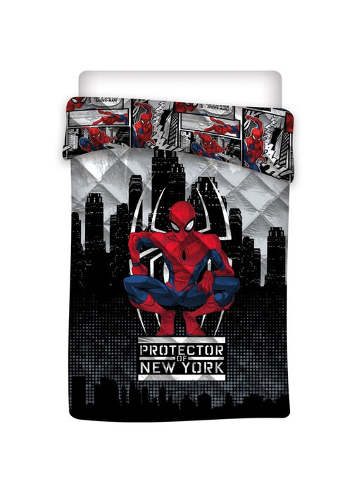 SpiderMan Bedspread Protector of NY 140 x 200 cm Polyester