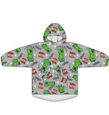 Minecraft Couverture polaire à capuche, Boom! - Adulte (taille unique) - Polyester