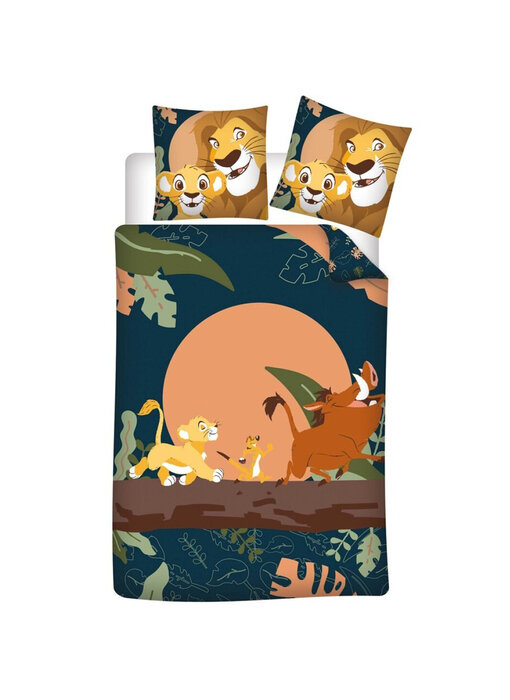 Disney The Lion King Bettbezug Jungle 140 x 200 cm / 65 x 65 cm Polycotton