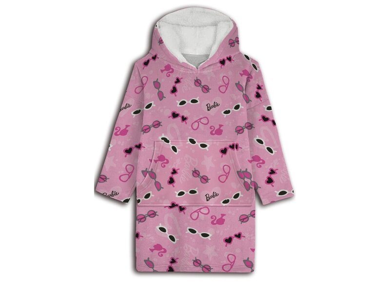 Barbie Hoodie-Fleecedecke, Sunny – Kind – Einheitsgröße (7–14 Jahre) – Polyester