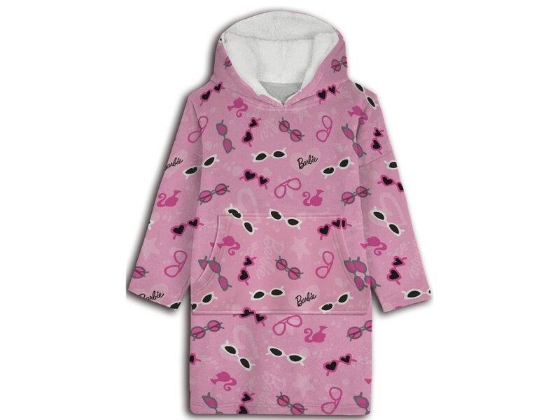 Barbie Hoodie-Fleecedecke, Sunny – Erwachsene (Einheitsgröße) – Polyester