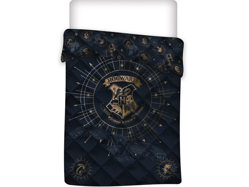 Harry Potter Bedspread Hogwarts - Single - 140 x 200 cm - Polyester