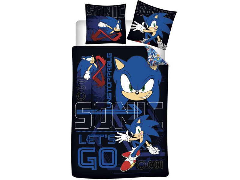 Sonic Housse de couette Let's Go - Simple - 140 x 200 cm - Polycoton