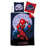 SpiderMan Housse de couette Moon - Simple - 140 x 200 cm - Polycoton