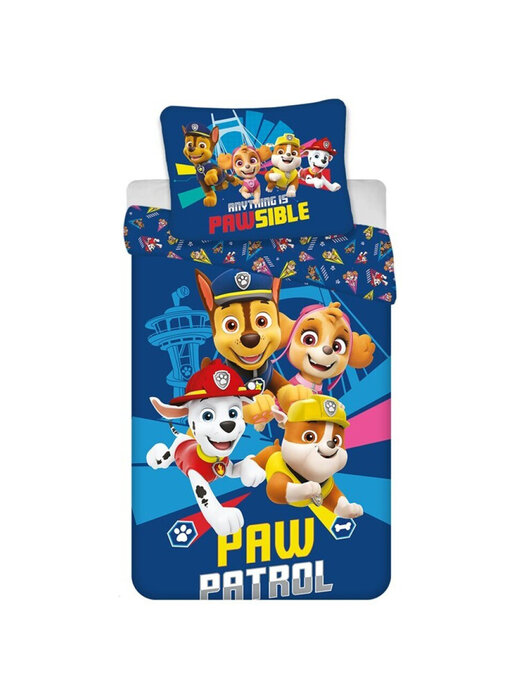 PAW Patrol Dekbedovertrek Pawsible 140 x 200 / 65 x 65 cm  Polykatoen