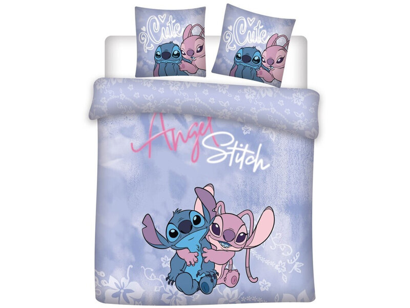 Disney Lilo & Stitch Bettbezug 2 Cute – Lits Jumeaux – 240 x 220 cm – Polycotton