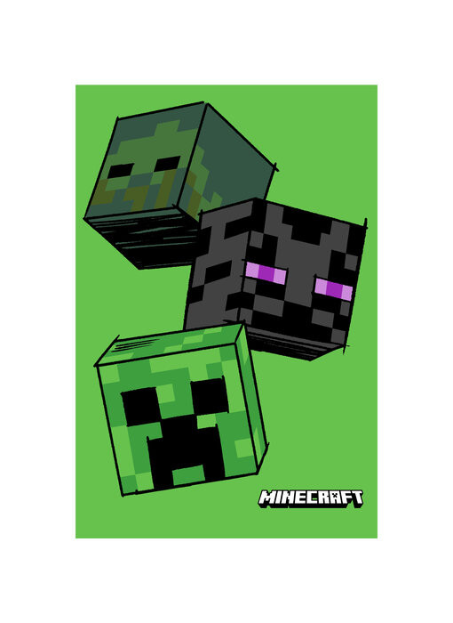 Minecraft Fleece blanket Build 100 x 150cm Polyester