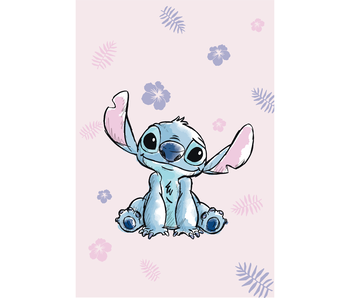 Disney Lilo & Stitch Couverture polaire Tropical Flower 100 x 150cm Polyester