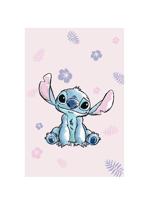 Disney Lilo & Stitch Fleece blanket Tropical Flower 100 x 150cm Polyester