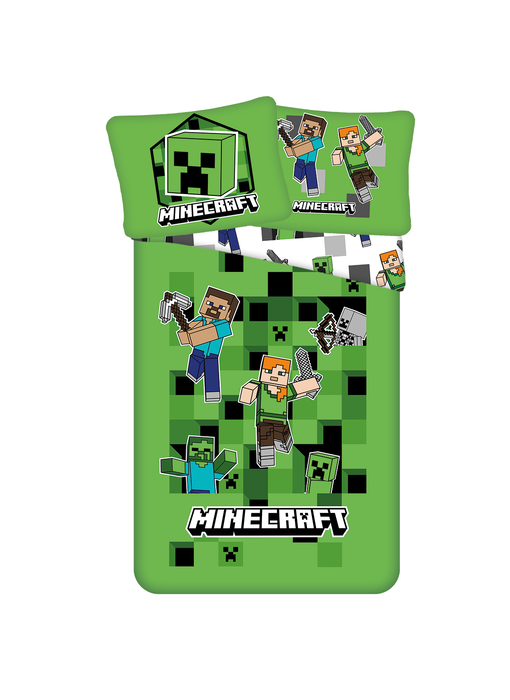 Minecraft Dekbedovertrek Out of the Box 140 x 200 + 70 x 90 cm Polyester