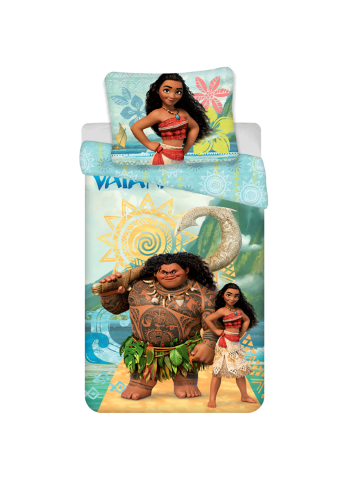 Disney Vaiana Housse de couette Maui 140 x 200 cm + 70 x 90 cm Coton