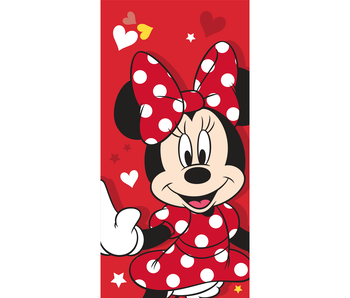 Disney Minnie Mouse Serviette de plage Hearts 70 x 140 cm Coton