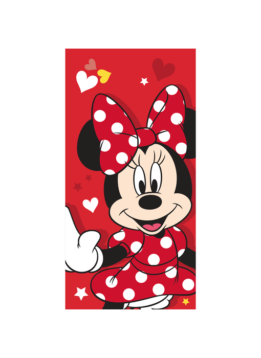 Disney Minnie Mouse Strandlaken Hearts 70 x 140 cm Katoen