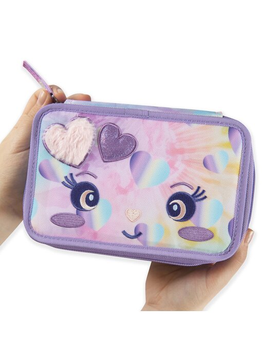 Mofu Mofu Filled Pouch, bunny (3 zippers) 20 x 13 x 7 cm Polyester