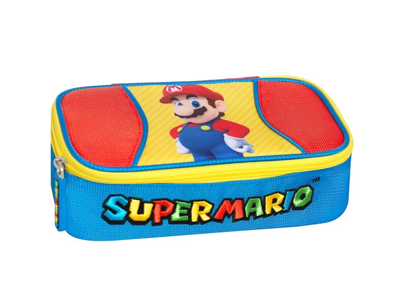 Super Mario Federmäppchen Rechteck, Wahoo – 22 x 7,5 x 11 cm – Polyester