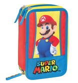 Super Mario Filled Pouch, Wahoo (3 zippers) - 20 x 13 x 7 cm - Polyester