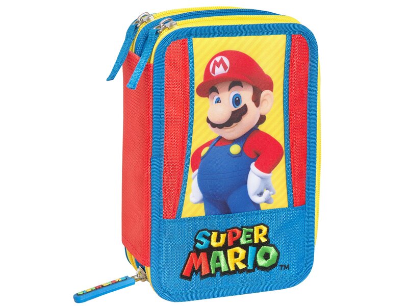 Super Mario Gevuld Etui, Wahoo (3 ritsen) - 20 x 13 x 7 cm - Polyester