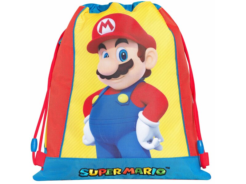 Super Mario Gym bag / Swim bag, Wahoo - 42 x 34 cm - Polyester