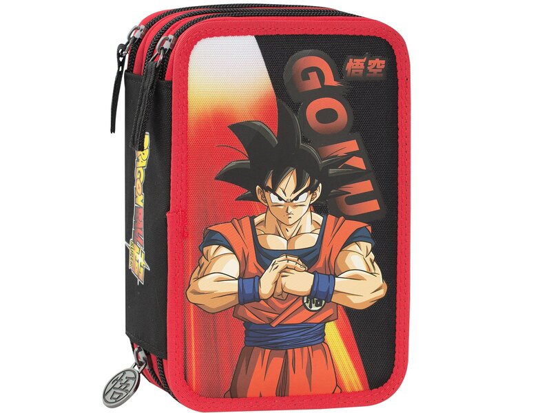 Dragon Ball Z Filled Pouch, Super 3 zippers - 20 x 13 x 7 cm - Polyester