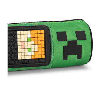 Minecraft Federmäppchen rund Pixel 22 x 8 Ø cm Polyester