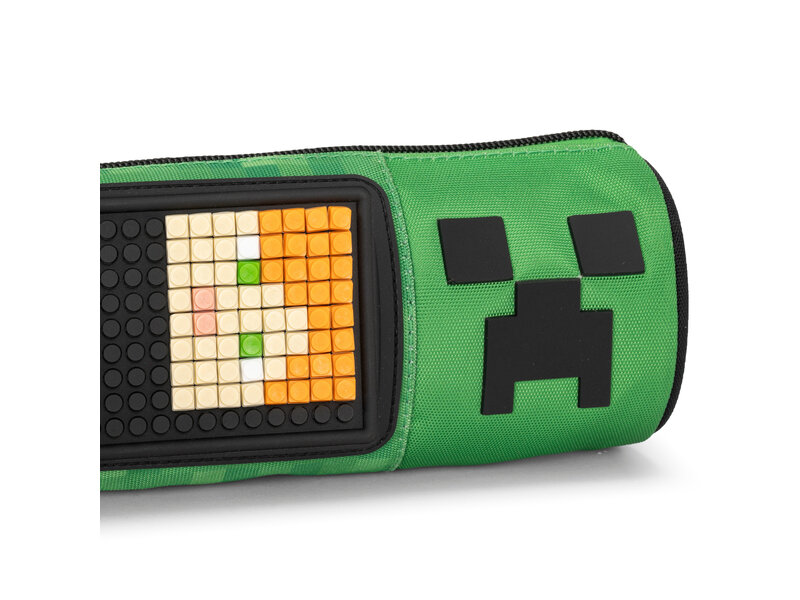 Minecraft Etui Rond, Pixel - 22 x 8 cm - Polyester