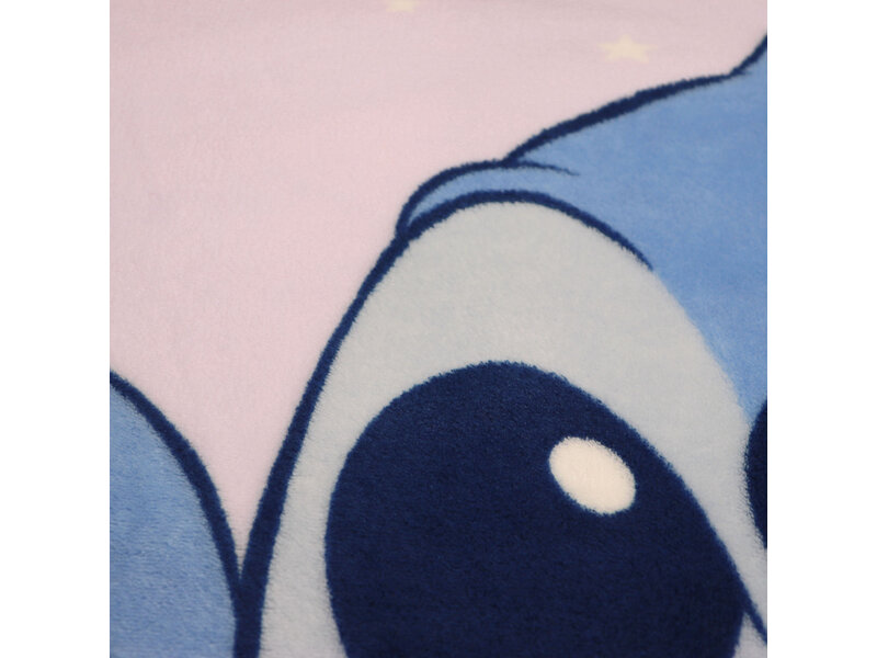 Disney Lilo & Stitch Plaid polaire, Happy - 125 x 150 cm - Polyester