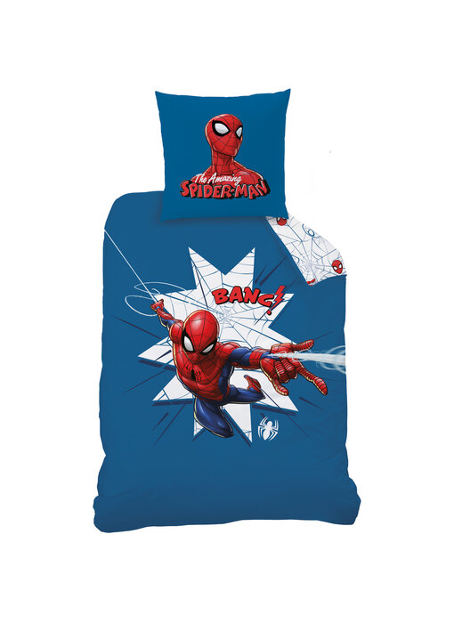 SpiderMan Housse de couette Jumping 140 x 200 + 63 x 63 cm Coton