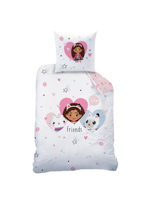 Gabby's poppenhuis Bettbezug Herzen 140 x 200 + 63 x 63 cm Baumwolle