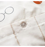 Matt & Rose Bettbezug, Teddybär – Einzelbett – 140 x 200 + 63 x 63 cm – Baumwolle